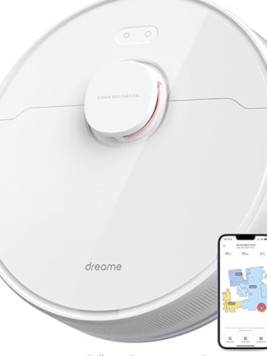 DREAME D10s Robot Vacuum Cleaner with LDS Navigation, 5000 Pa Robot Vacuum Cleaner 2 in 1, Laser Mapping, WiFi/Alexa/App Control, 280 Min Autonomy for Carpets, Carpets, Hard Floors and Other