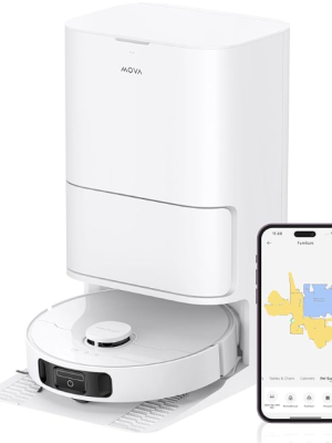 MOVA E30 Ultra Robot Vacuum Cleaner with Auto-Empty, Auto Mop Cleaning, RoboSwing Technology, 10.5mm Mop Lift, 7000Pa Suction